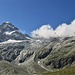 Due aquile si inseguono al di sopra del Triftgletscher.