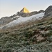Lo Zinalrothorn ed in primo piano la brinata di questa notte.