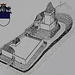 Hrad Křečov, Rekonstruktion (Bildquelle: Infotafel)