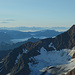morgendlicher Blick zum Hochgewänd - 3190m und Dolomiten im Hintergrund