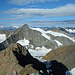 Gipfelblick nach Westen zum Wilden Pfaff - Wildspitze und Weißkugel sind hinten links zu erkennen