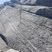 Felsstruktur auf dem Weg zum Monte Moropass