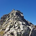 Leicht besteigbare Gipfelfelsen des Monte Moro
