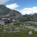 die schön gelegene Albigna-Hütte