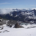 Die Aussicht zur Rotondohütte, dem Gletschersee und zum Pizzo Lucendro (Bild von Stefan)