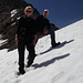 Sabine und Patrick im Abstieg vom Gross-Leckihorn (Bild von Stefan)