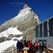Auf der Terrasse vor dem Matterhorn