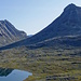 Im Aufstieg auf die Kyrkja (2032m) herrscht absolute Windstille.