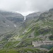 Der Hochalmsee mit seiner Staumauer und die Zwenberger Scharte, über die wir am Folgetag gehen würden.