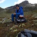 Alberto durante la sosta al lago