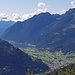 Blick von Cavaglia ins grüne Val Poschiavo