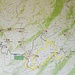 La zona sommitale del Limbara con i sentieri percorsi.