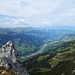Blick vom Böckhorn (2351 m) nach Westen ins Prättigau
