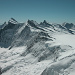 Gipfelpanorama Nr. 1: Finsteraar-, Fiescher-, Grün- und Walliser Fiescherhörner