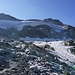 Blau-weiss markierter Alpinweg zum Col du Pigne