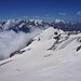 Tiefblick auf den Alpjergletscher 