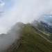 Auf dem Wanderweg unterhalb des Giesigrats kann ich endlich auf die Tube drücken.
