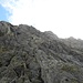 qui si deve arrampicare per andare sulla cresta ovest