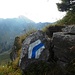 Der blau markierte Pfad.