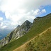 Im Aufstieg zur Combiflue kommt der Schopfenspitz in Sicht