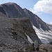 Abstieg vom Col des Barmes de l'Ours zum Gletscher 