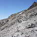 Brüchiger Aufstieg zum Gletscherrand 