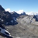 Einblick ins riesige ehemalige Gletscherfeld des Griess - sowie auf Schärhorn, Ruchen und Windgällen