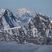 Zinalrothorn, Dent Blanche und Mont Blanc