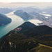 Lago di Lugano und Lugano (Drohne)