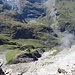 Tiefblick zur Alp Dürreberg