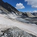 Rückblick auf den soeben überquerten Glacier des Barmes de l'Ours