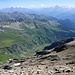 Blick Richtung Petit Rochère. Links das Vallon de Planaval, rechts das Aostatal. 