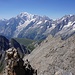 Gipfelblick auf Mont Blanc und Grandes Jorasses