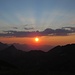 Wolkenstrahlen bei Sonnenuntergang / raggi di sole al tramonto