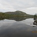 Der Skedbrofjället spiegelt sich morgens im Skedbrosjön