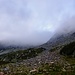 Etwas düster der heutige Morgen hier am Lago del Pèzz auf 1980 Meter.