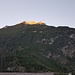 Die Klimmspitze in der Morgensonne.