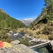 nach langem, extrem botanischem und Spürsinn verlangendem Abstieg im Tal  beim Steg auf 1800 m über den Ri di Carassina angelangt