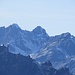 Stellihörner u. Brändjihorn im Zoom, davor das Gabelhorn mit zwei "Hörner" am Gipfel