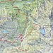 Route am 3. Tag - Vom Passo della Cavegna absteigen zur Alpe di Sfii und weiter nach Cimalmotto.