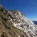 Rückblick beim Abstieg, bei dem ich mir noch den Gratübergang zum Vorder Latelhorn anschaue (vermutlich III).