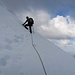 Das Steilstück im Glacier du Geay