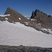 Blick zurück vom namenlosen Col über den Glacier Lombard nach Nordosten