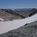 Blick zurück vom namenlosen Col über den Glacier Lombard nach Osten auf das Aufstiegstal