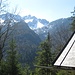 Aussicht von der Hütte: Hohe Kisten