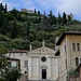 barocke Kirche mit Burgberg in Marostica