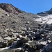 letzter Blick zum Gletscher(chen) - vor der langen, anstrengenden Geröll- und Blockpassage ...
