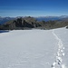 Rückblick über den Gletscher