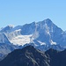 Weisshorn und Bishorn im Zoom, ganz rechts Dom