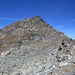 Blick vom Col de Prafleuri zum höchsten Gipfel der Pointes des Autans